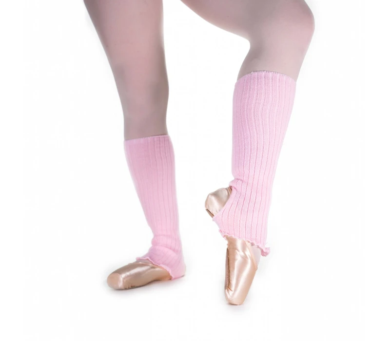 Pridance, knee-length stirrup leg warmers - Pink