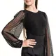 FSD Kamila mesh, girl's bodysuit with mesh sleeves