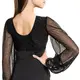 FSD Kamila mesh, girl's bodysuit with mesh sleeves