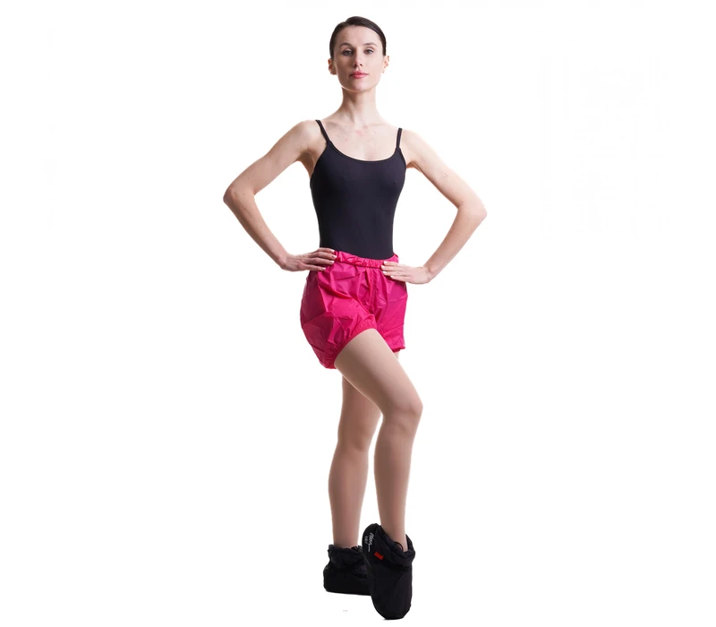 Bloch, women's short warm-up pants - Raspberry