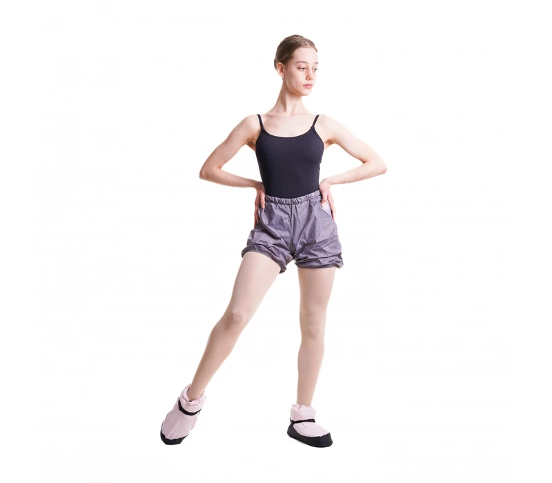 Bloch, women's short warm-up pants - Steel