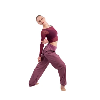 GP Lesson Momentum, warm-up pants for dancers - Italian plum GP
