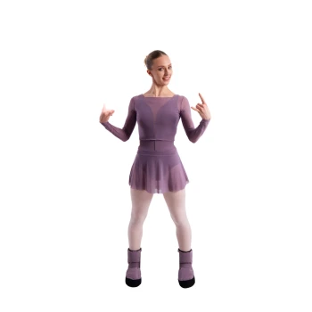 GP Warm up Lesson booties, dance warm-up footwear - Vintage violet GP
