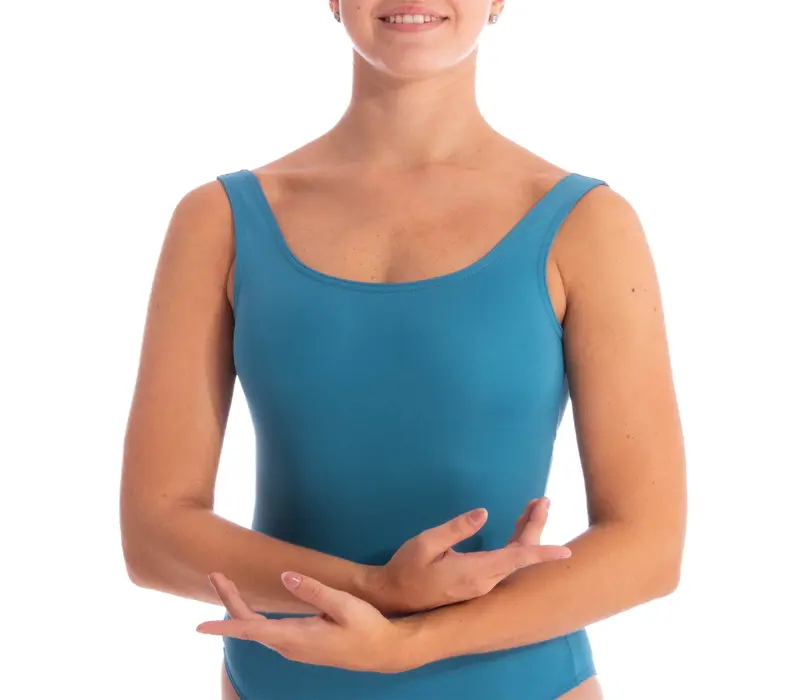 Dansez Vous Lara, womens tank leotard - Saxony Blue DV