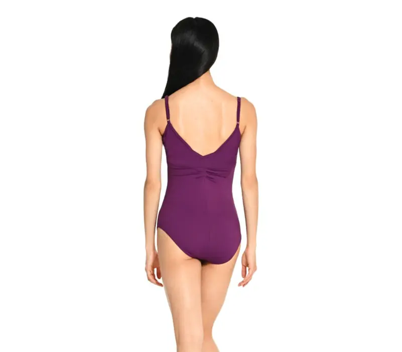 Dansez Vous Lisa, leotard for women - Aubergine