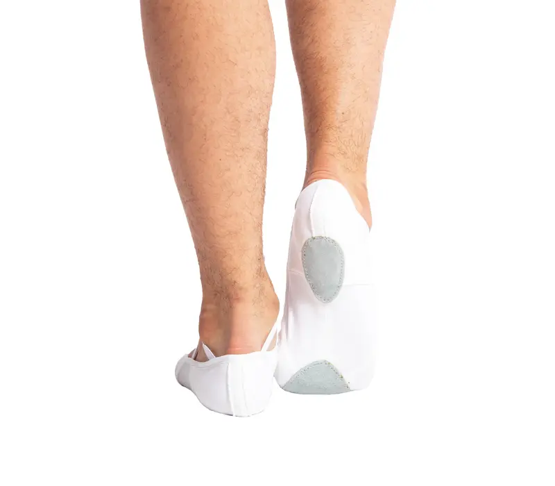 Dansez Vous Vanie, elastic ballet slippers for boys - White