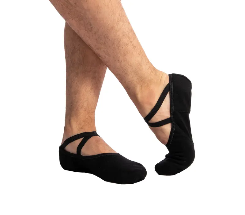 Dansez Vous Vanie, elastic ballet slippers for boys - Black