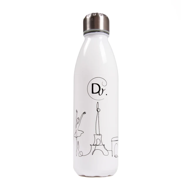 Dansez Vous a training bottle with a Paris and ballet theme