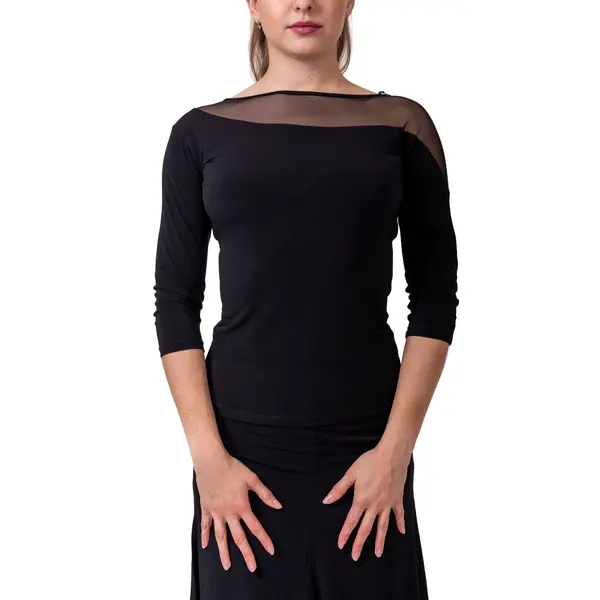 DanceMe BL411DR, top with three-quarter sleeves