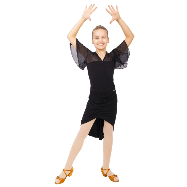 DanceMe BL601, top with short sleeves for girls DanceMe BL601, top with short sleeves for girls