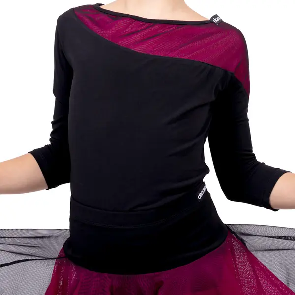 DanceMe BL411DR, top with three-quarter sleeves for girls