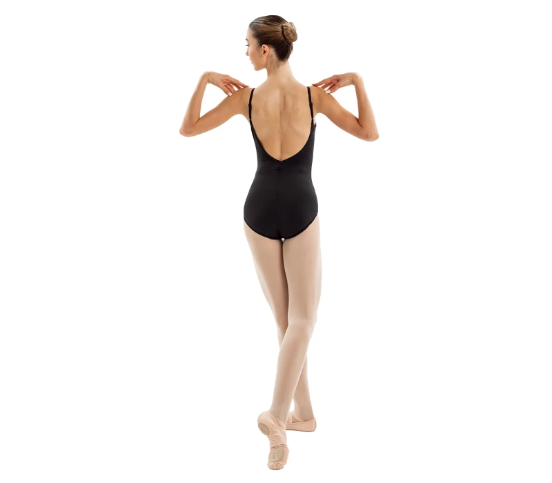 Capezio Essential Camisole leotard, women’s leotard with thin straps - Black