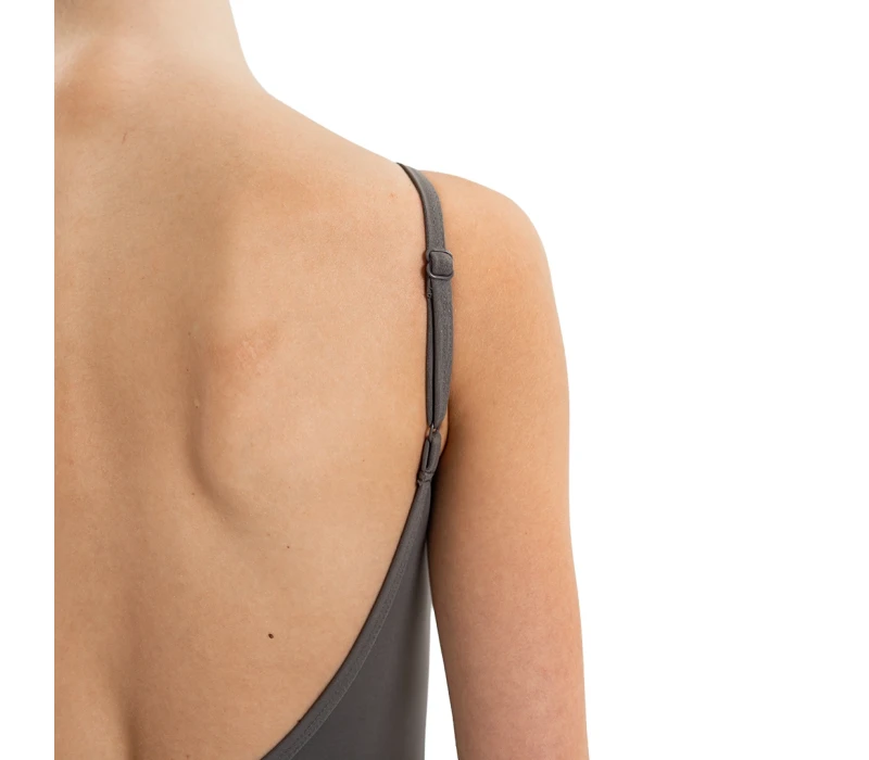 Capezio Essential Camisole leotard, women’s leotard with thin straps - Grey