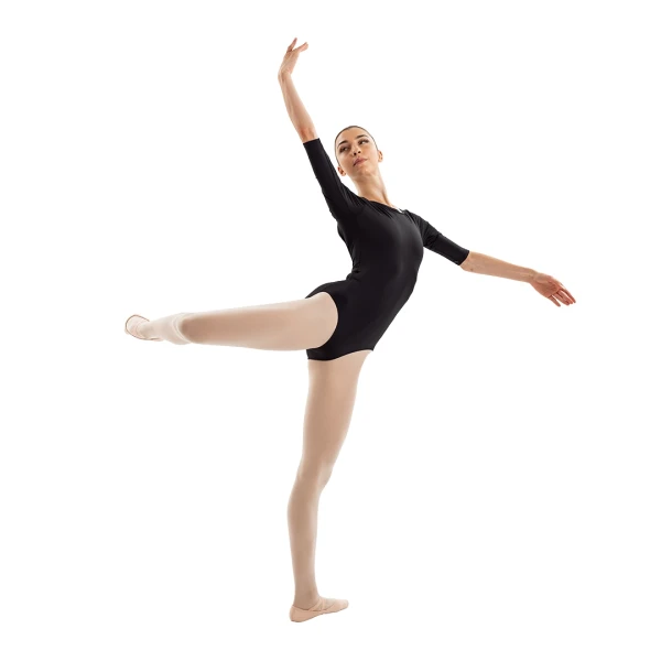 Capezio Essential boatneck, women's leotard with 3/4 sleeves Capezio Essential boatneck, women's leotard with 3/4 sleeves