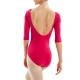 Capezio Essential boatneck, women's leotard with 3/4 sleeves Capezio Essential boatneck, women's leotard with 3/4 sleeves