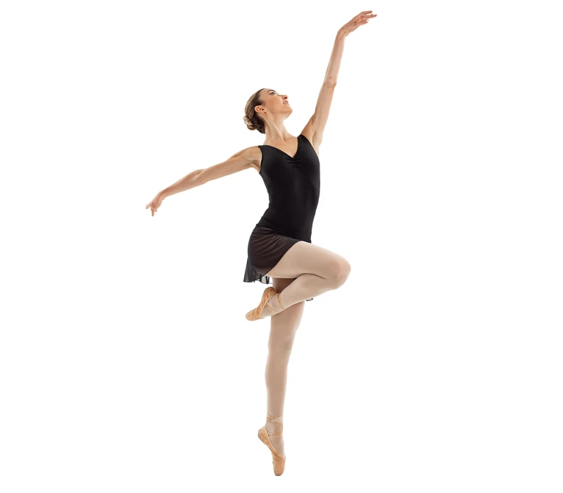 Capezio Essential Pull on Skirt, women's skirt with elastic waistband - Black