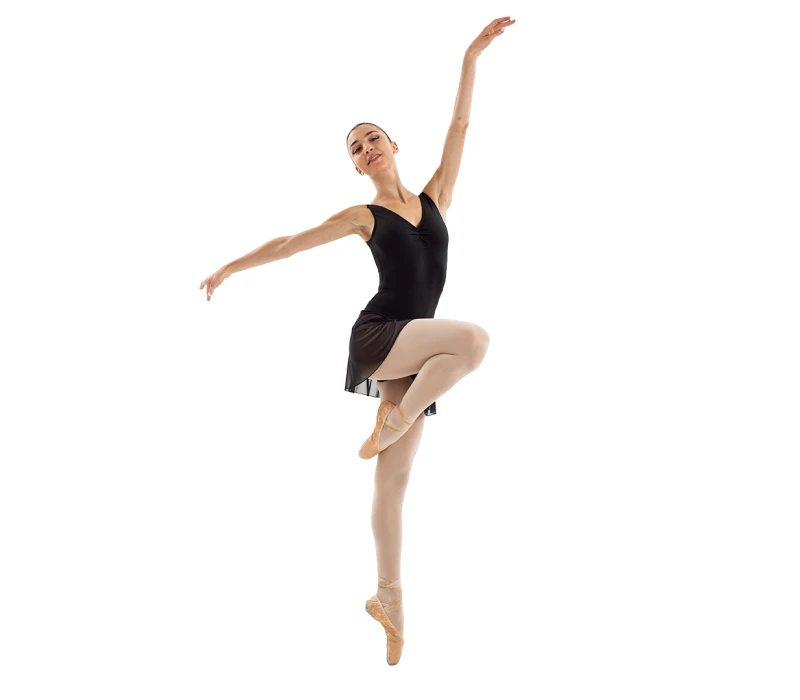 Capezio Essential Pull on Skirt, women's skirt with elastic waistband - Black