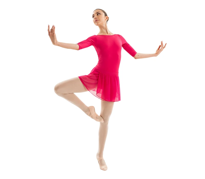 Capezio Essential Pull on Skirt, women's skirt with elastic waistband - Bright mulberry Capezio