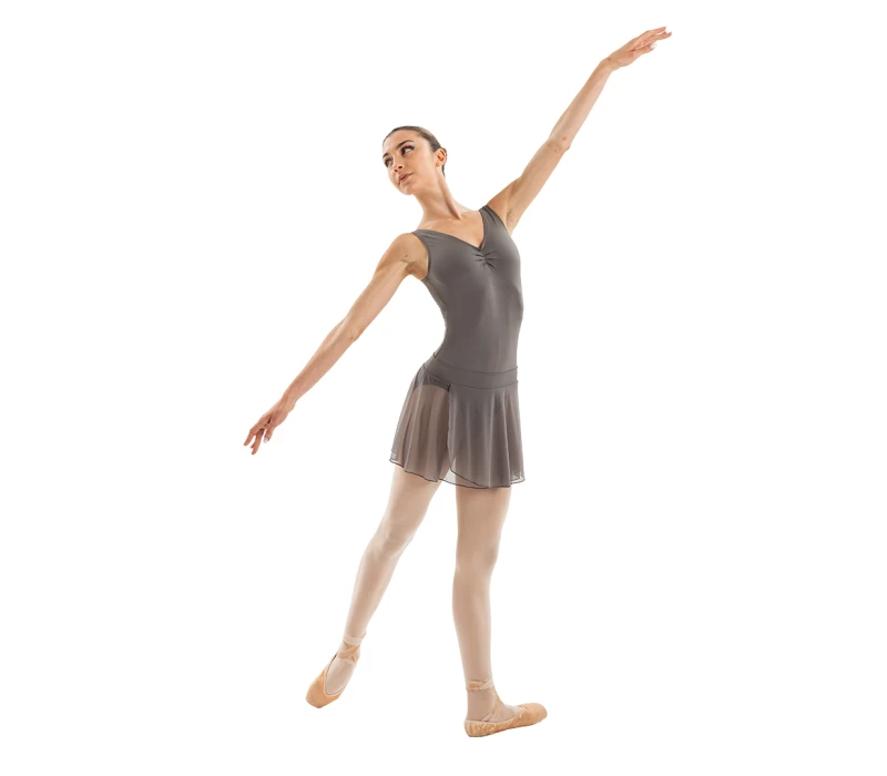 Capezio Essential Pull on Skirt, women's skirt with elastic waistband - Grey