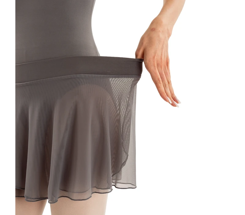 Capezio Essential Pull on Skirt, women's skirt with elastic waistband - Grey