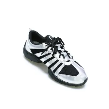 Freed of London, low black and silver sneakers