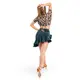 Top with short sleeves and bindings for girls