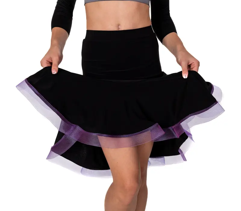 FSD Children's Latino Basic Skirt - Black/lavender