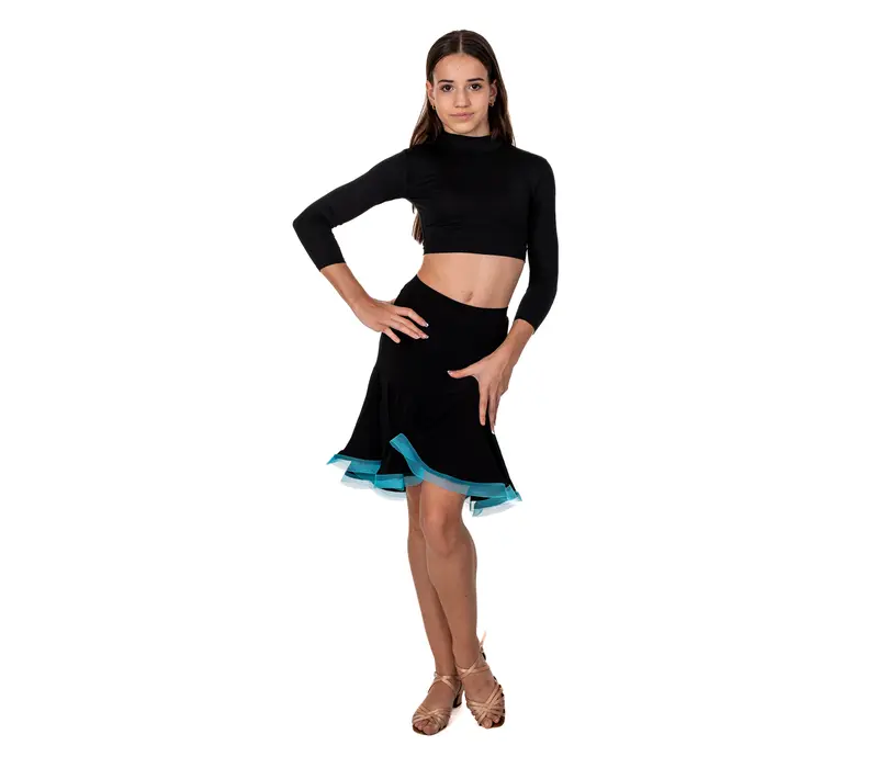 FSD Children's Latino Basic Skirt - Black/blue