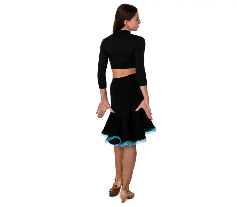 FSD Children's Latino Basic Skirt - Black/blue