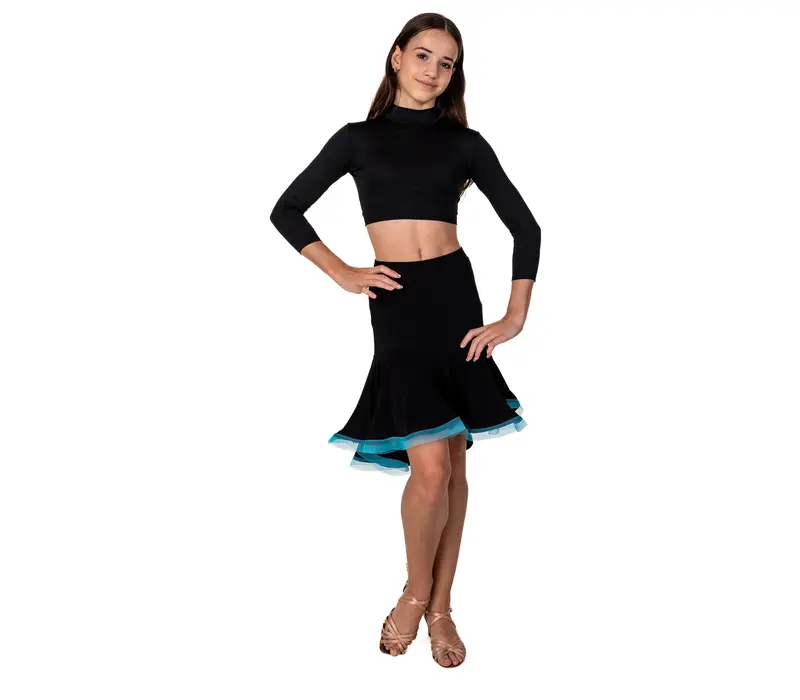 FSD Children's Latino Basic Skirt - Black/blue