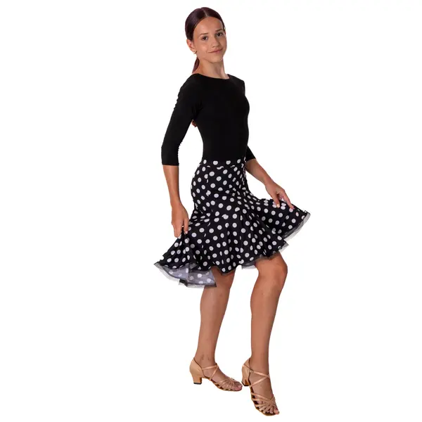 Children's skirt on latino basic dotted