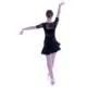 Latin dance dress 216 for women - Black