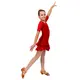 Latin dance dress Basic for girls - Red