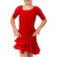 Latin dance dress Basic for girls - Red