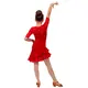 Latin dance dress Basic for girls - Red