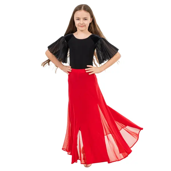 FSD Zoja Girls’ Training Skirt for Standard Dance Basic