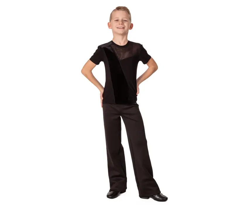 Ballroom T-shirt for boys basic - Chocolate