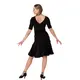 FSD 480 Nella, dress with velvet applique for ladies