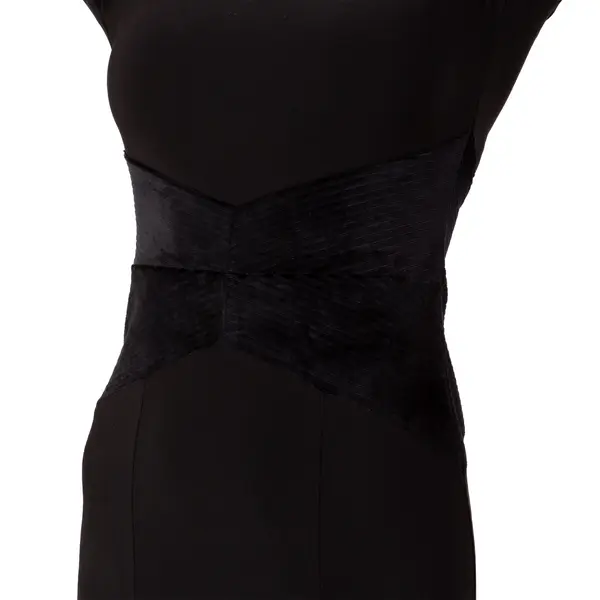 FSD 480 Nella, dress with velvet applique for ladies