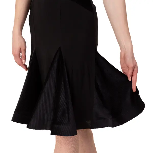 FSD 480 Nella, dress with velvet applique for ladies