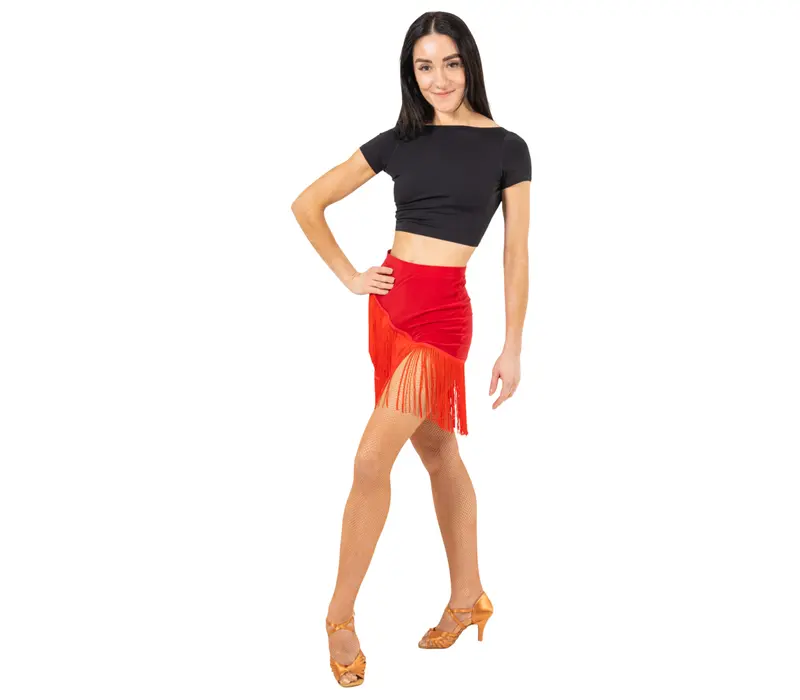 FSD Basic Fringe Skirt for Latin Dance - Royal blue