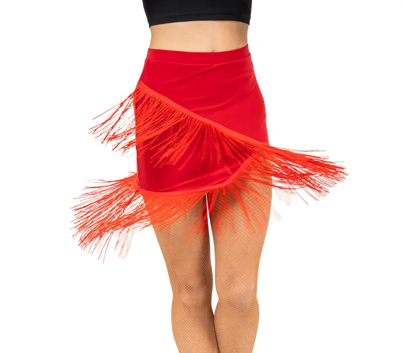 FSD Basic Fringe Skirt for Latin Dance - Royal blue