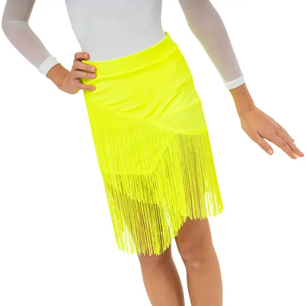 FSD Basic Lycra, Girl's Fringe Skirt