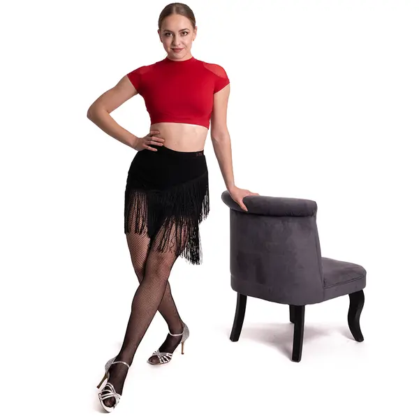 FSD Fringe Latin Skirt for Girls