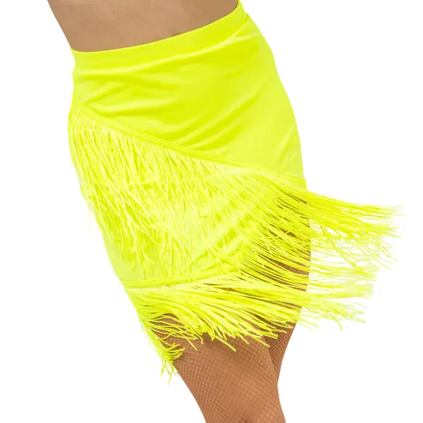 FSD Basic lycra, Women's Fringe Latino Skirt FSD Basic lycra, Women's Fringe Latino Skirt