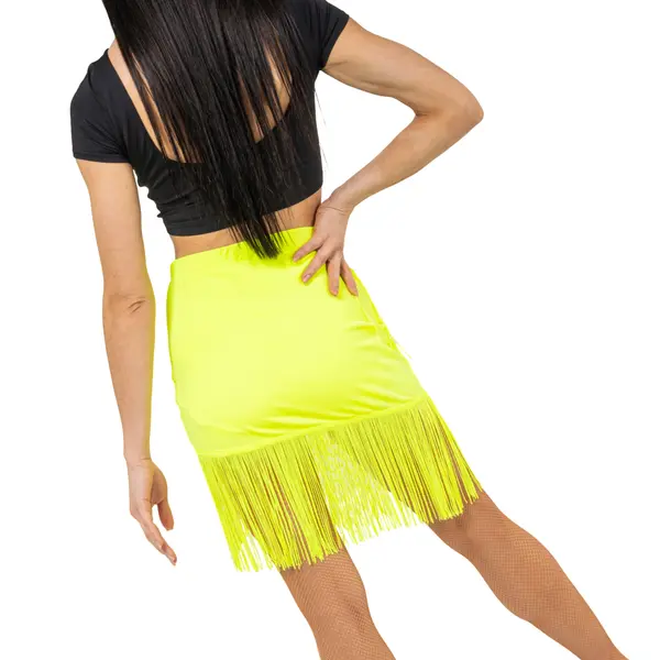 FSD Basic lycra, Women's Fringe Latino Skirt FSD Basic lycra, Women's Fringe Latino Skirt