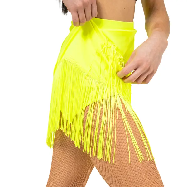 FSD Basic lycra, Women's Fringe Latino Skirt FSD Basic lycra, Women's Fringe Latino Skirt