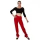 Training pants with ankle gathering - Red