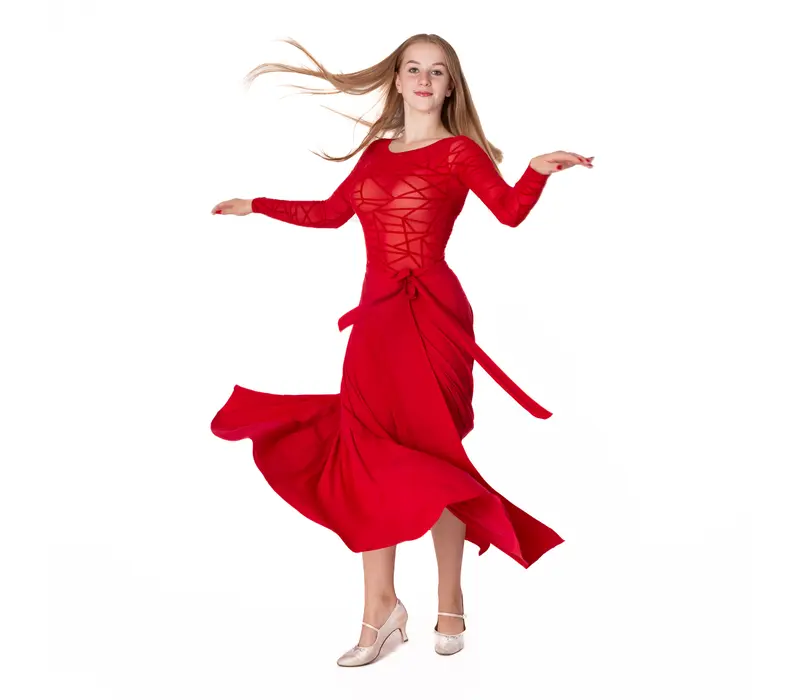 FSD skirt for standard dance - Red