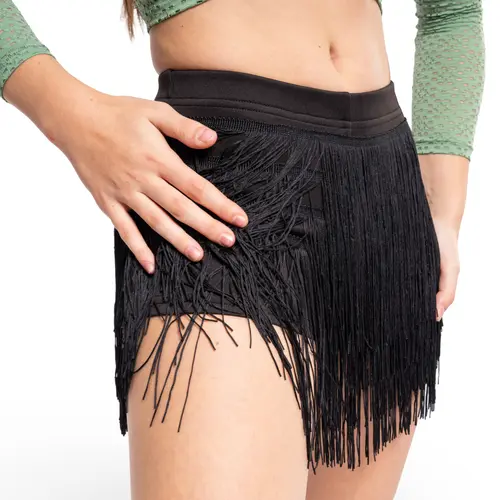 FSD Natty, girl's shorts with colourful fringes